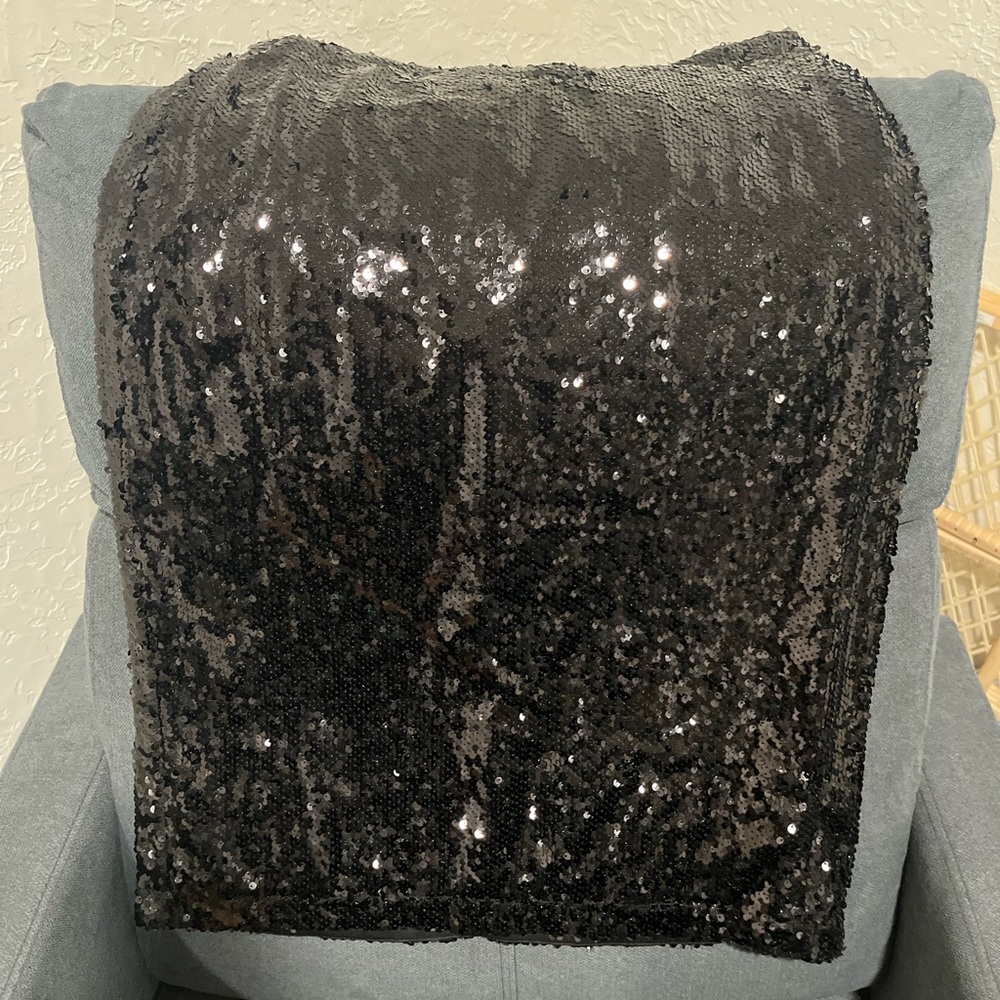 Black Sequin Skirt boutique brand